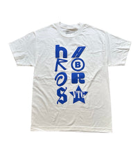 Load image into Gallery viewer, Harbors Font Puff T-Shirt (White/Blue)