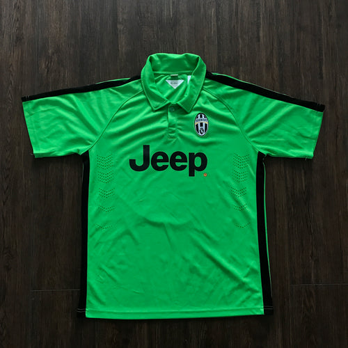 Juventus Green Collared Soccer Jersey Fits L