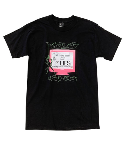 Yolo Ono x Harbors Vintage Web of Lies T-Shirt (Black)