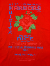 Load image into Gallery viewer, Harbors Rice Bag Vintage T-Shirt (Red faded, narrow collar)