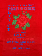 Load image into Gallery viewer, Harbors Rice Bag Vintage T-Shirt (Bright Red, thick collar)