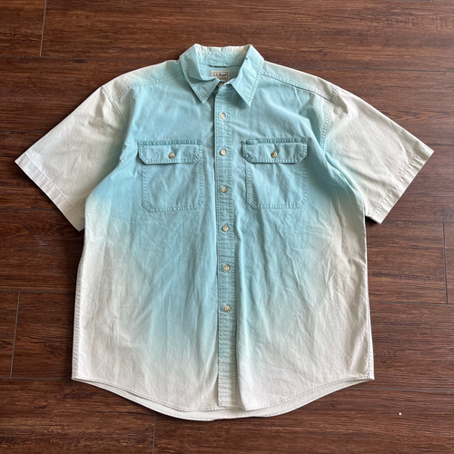 00's L.L. Bean Faded Blue Button Up