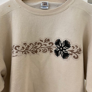 90's Crazy Shirtz Hawaiian Quilt Tan Crewneck Size M