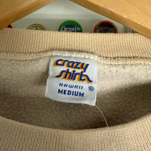 90's Crazy Shirtz Hawaiian Quilt Tan Crewneck Size M