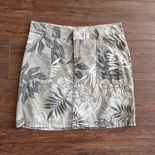 GA Crazy Shirtz Grey Aloha Print Cargo Mini Skirt Size 30